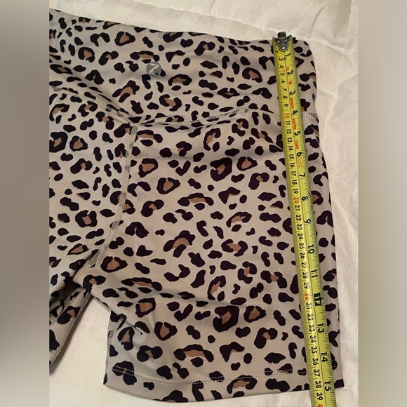 Cheetah print, biker shorts, medium, athletic, brown, black, and tan - Picture 6 of 8